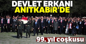 Devlet Erkanı, Anıtkabir'i ziyaret etti
