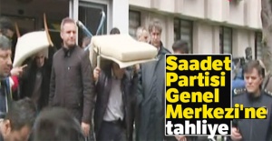 Saadet Partisi Genel Merkezi'nde tahliye işlemleri başladı