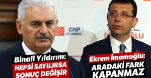 Yıldırım: Fark azalıyor, İmamoğlu: Aradaki fark kapanmaz
