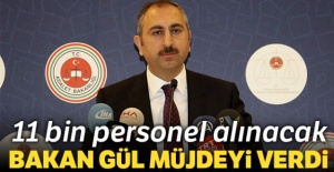 Adalet Bakanlığına 11 bin personel alınacak