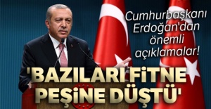 Cumhurbaşkanı Erdoğan'dan önemli açıklamalar!