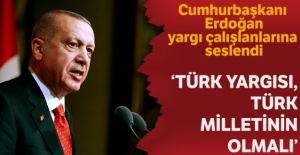 Cumhurbaşkanı Erdoğan yargı çalışanlarına seslendi