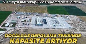 Doğalgaz depolama tesisinde kapasite artıyor