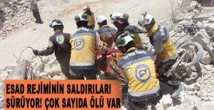 Esad rejiminin saldırıları sürüyor! Çok sayıda ölü var
