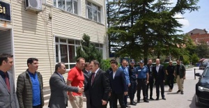 Eski Bakan Eroğlu, Kaymakam Kaya’yı ziyaret etti