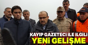 Kayıp gazeteci ile ilgili yeni gelişme