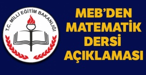 MEB'den Matematik dersi açıklaması