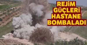 Rejim güçleri hastane bombaladı