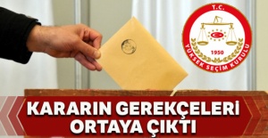 YSK'nın aldığı kararın gerekçesi ortaya çıktı