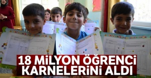 18 milyon öğrenci karnelerini aldı