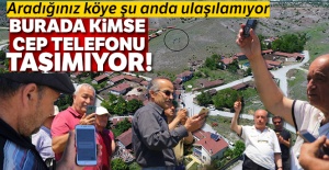 Bu mahallede kimse cep telefonu taşımıyor