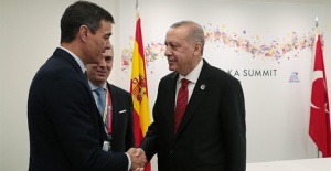 Cumhurbaşkanı Erdoğan, Sanchez ile bir araya geldi