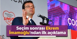 Ekrem İmamoğlu: 'Milyonlarca insana mahcup olmamak için çok çalışacağım'