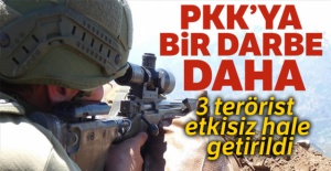 Irak kuzeyinde 3 terörist etkisiz hale getirildi