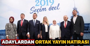 Adaylardan ortak yayın hatırası