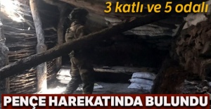 Pençe Harekatı'nda bulundu: 3 katlı ve 5 odalı