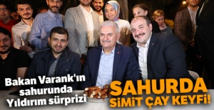 Sahurda simit çay keyfi!