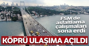 FSM'de asfaltlama çalışmaları sona erdi, köprü ulaşıma açıldı
