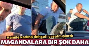 Hamile kadına dehşeti yaşatan magandalara bir şok daha