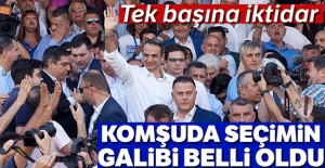 Komşuda seçimin galibi belli oldu