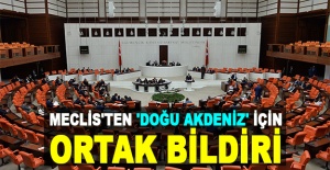 Meclis'ten 'Doğu Akdeniz' için ortak bildiri