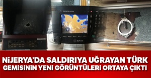Nijerya'da saldırıya uğrayan Türk gemisinin yeni görüntüleri ortaya çıktı