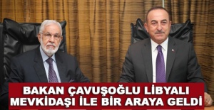 Bakan Çavuşoğlu, Libyalı mevkidaşı ile bir araya geldi