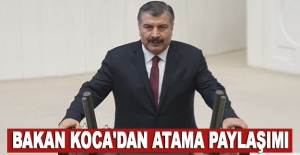 Bakan Koca'dan atama paylaşımı