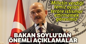 Bakan Soylu'dan önemli açıklamalar