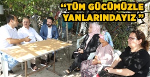 Başkan Sürekli'den yangından etkilenen köylere dev kadro ile ziyaret
