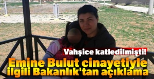 Emine Bulut cinayetiyle ilgili Bakanlık'tan açıklama