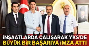 İnşaatlarda çalışarak YKS'de büyük bir başarıya imza attı