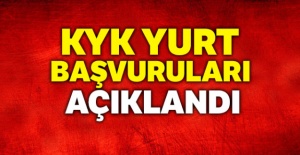 KYK yurt başvuruları açıklandı