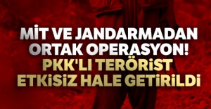 MİT ve jandarmadan ortak operasyon! PKK'lı terörist etkisiz hale getirildi