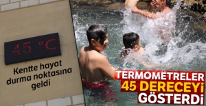 Termometreler 45 dereceyi gösterdi