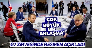 Trump ile Johnson Fransa'da görüştü