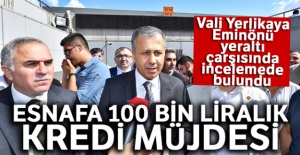 Esnafa 100 bin liralık kredi müjdesi