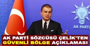 AK Parti Sözcüsü Çelik'ten güvenli bölge açıklaması