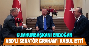 Cumhurbaşkanı Erdoğan, ABD'li senatör Lindsey Graham'ı kabul etti