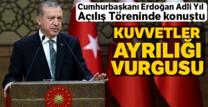 Cumhurbaşkanı Erdoğan Adli Yıl Açılış Töreninde konuştu