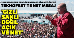 Cumhurbaşkanı Erdoğan'dan TEKNOFEST'te net mesaj
