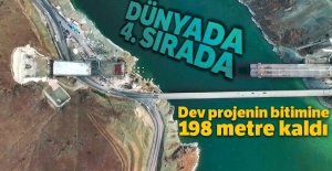 Dünyada 4. sırada... Dev projenin bitimine 198 metre kaldı