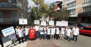 HDP Genel Merkezi önünde Diyarbakır'a destek eylemi