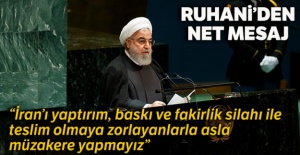 İran Cumhurbaşkanı Hasan Ruhani'den sert müzakere açıklaması