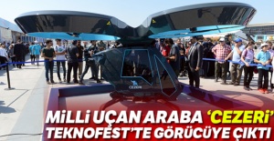 Milli uçan araba 'Cezeri' TEKNOFEST'te görücüye çıktı