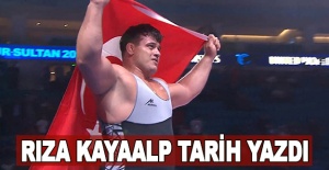 Rıza Kayaalp tarih yazdı
