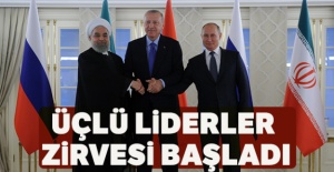 Türkiye-Rusya-İran Üçlü Liderler Zirvesi başladı