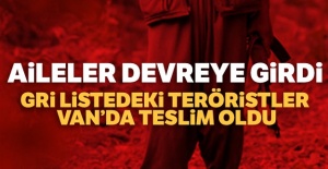 Aileler devreye girdi, Gri listedeki teröristler Van'da teslim oldu
