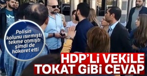HDP’li vekil Aydeniz polise hakaret etti