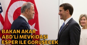 Bakan Akar, ABD'li mevkidaşı Esper ile görüşecek
